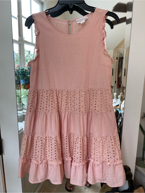 Love Riche Dresses & Skirts - Women’s size M Loveriche Blush Pink Eyelet Tiered Sundress.